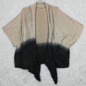 Status By Chenault Womens Cardigan Sweater Multicolor Ombre‎ Short Sleeve M New